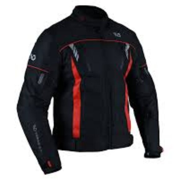 WD Vegas 2.0 Men’s Moto Jacket – Black & Red – XL - Picture 1 of 2